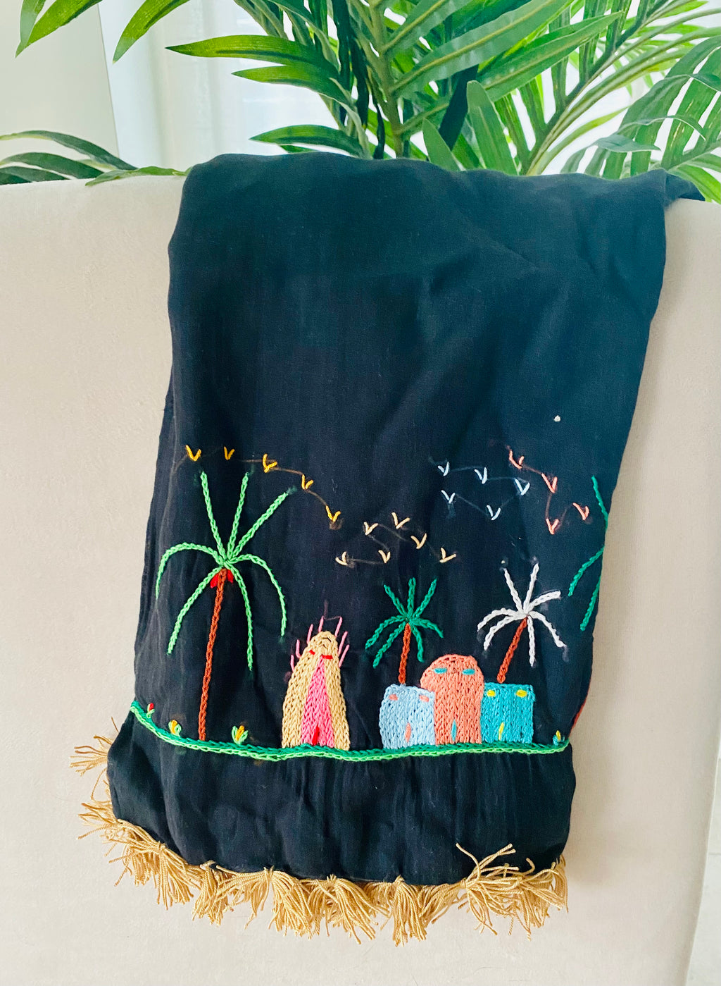 Baddara Handmade & Embroidered Scarf