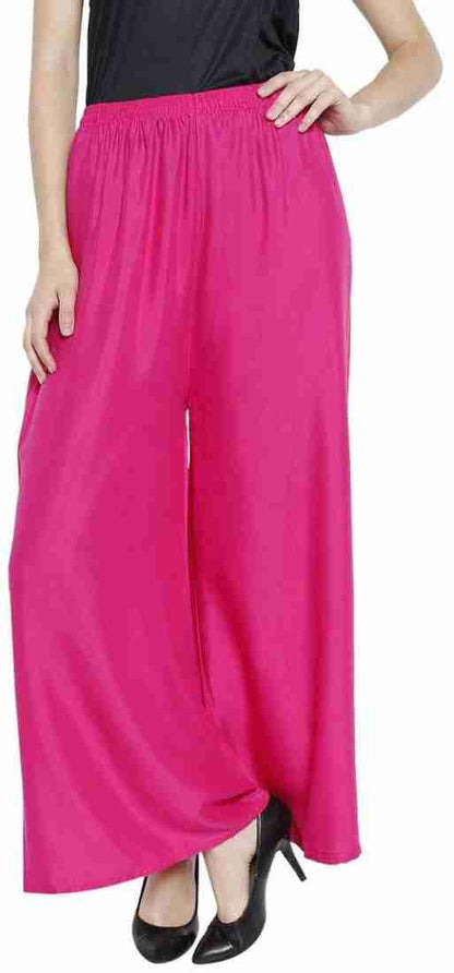 bright pink Palazzo Pants