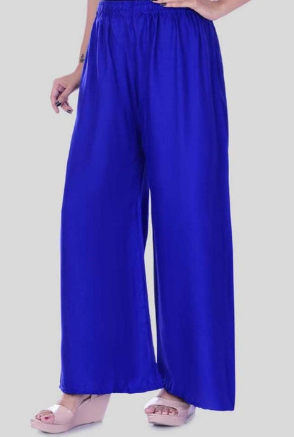 bright blue Palazzo Pants