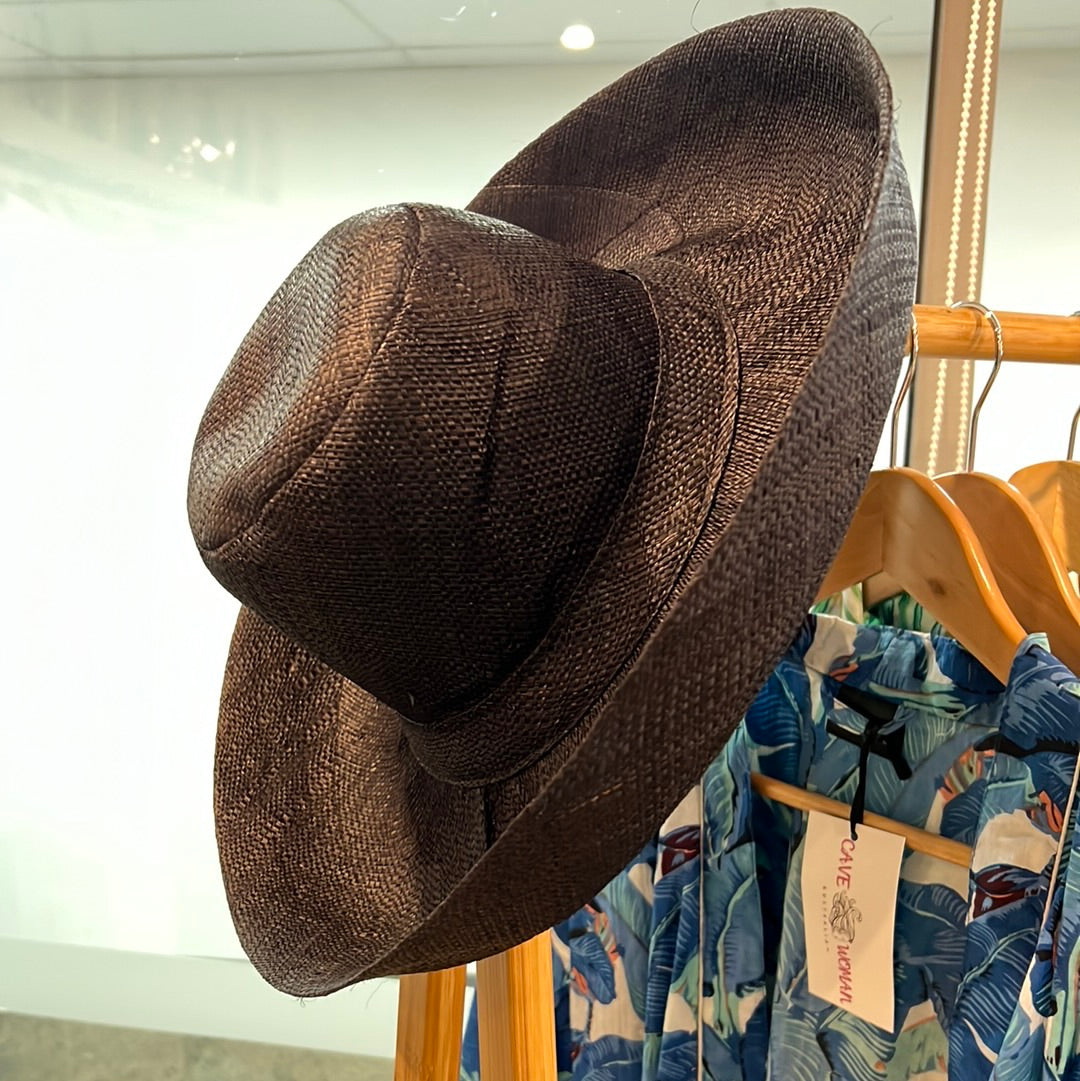 Demi Capeline Straw hat- Black