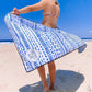 Sky Gazer Sand Free Towel - The Manly Blue Broken Lines